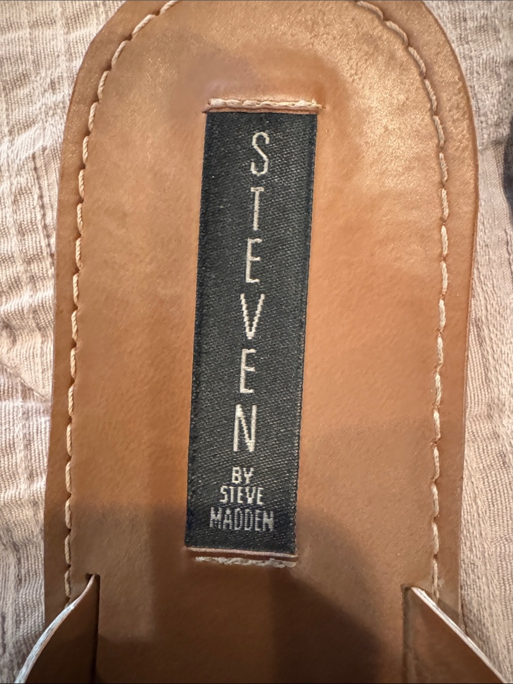 Steven By Steve Madden White Studded Crisscross Slide Sandals - Picture 2 of 5